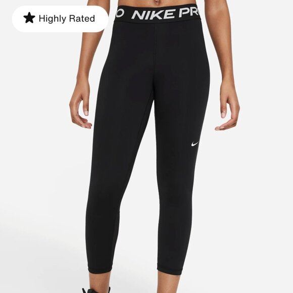 Brand New Nike Pro Women's Mesh-Panel Leggings - Picture 4 of 8